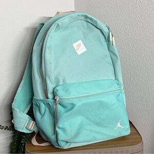 Nike Jordan Jumpman Teal and coral Backpack | School Bag | Mint & Pink